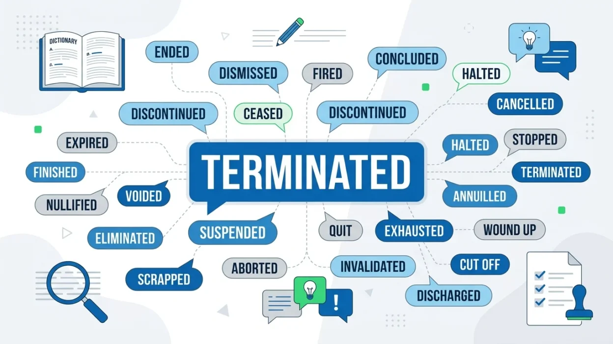 Synonyms for Terminated