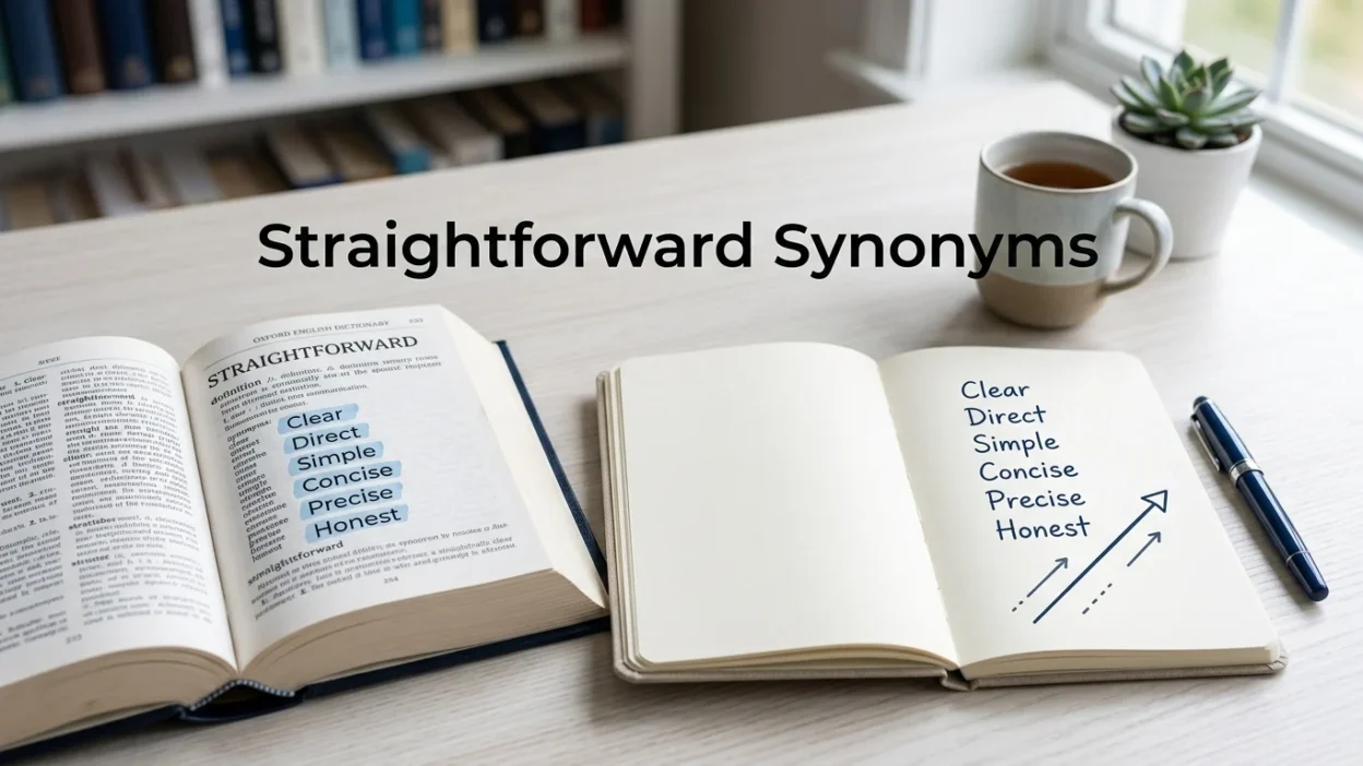 Straight forward Synonyms