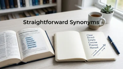 Straight forward Synonyms