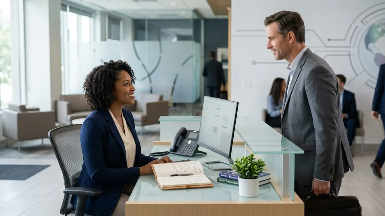 Synonyms for Receptionist