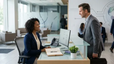 Synonyms for Receptionist