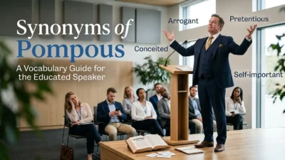 Synonyms of Pompous