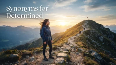 Synonyms for Determined