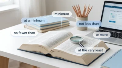 Synonyms of At Least