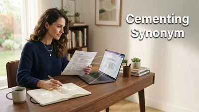 Cementing Synonym